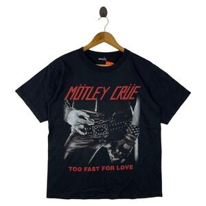 MOTLEY CRUE Too Fast For Love Glam Rock Band Tee